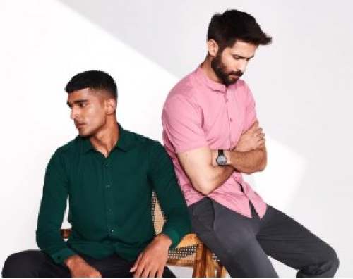 Half Sleeve Men Cotton Shirts by 9X Collection