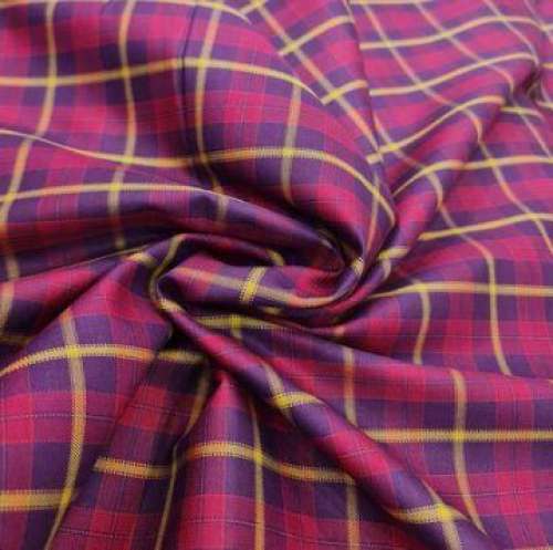 Cotton Check Shirting Fabric For Men by Shree Ghanshyam Enterprise