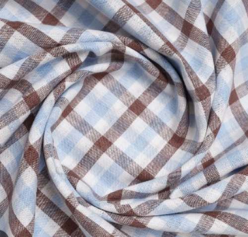 Cotton Check Shirting Fabric