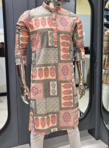 Men Party Wear Kurta by Single Fashion
