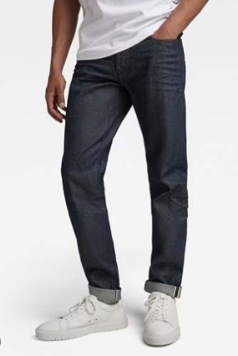 Men Black Denim Slip Fit Jeans by Fashion Palace