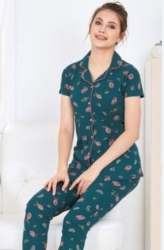Ladies Printed Hosiery Night Suits
