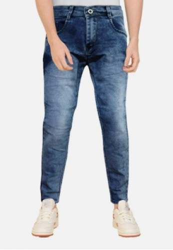 Blue Branded Denim Jeans For Men by Krossworld