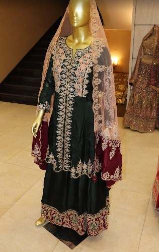 New Collection Marron Ladies Indo Western by Dwarka Silk Store