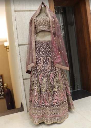 Stone Embroidery Work Lehenga Choli For Women by Dwarka Silk Store