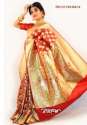 Red Banarasi Golden Zari Silk Saree 