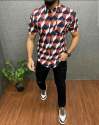 100% Cotton Short Sleeve Printed Mens Shirt  thumb 10