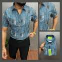 100% Cotton Short Sleeve Printed Mens Shirt  thumb 3