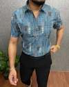 100% Cotton Short Sleeve Printed Mens Shirt  thumb 4