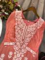 COTTON THREAD EMBROIDERY WORK READY MADE KURTI SET thumb 10