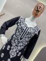 COTTON THREAD EMBROIDERY WORK READY MADE KURTI SET thumb 12