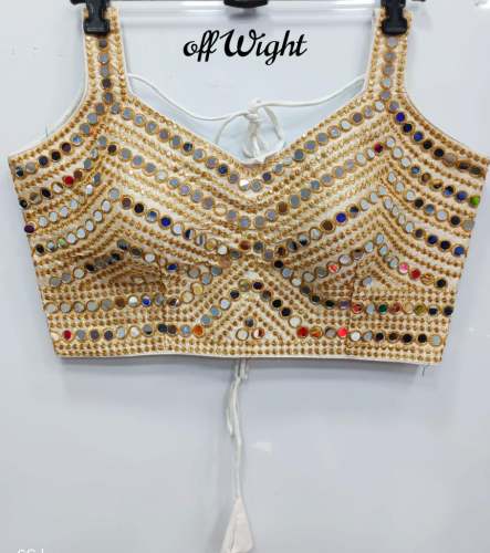 Fantom Silk Mirror work Readymade Blouse 