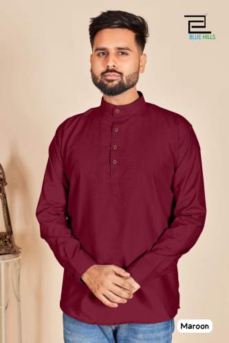 Functional Mens Short Shirt Style Kurta 