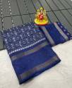 Pure dola silk saree with beautiful kalamkari print thumb 6