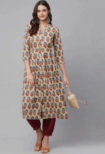 Ladies Printed Cotton Kurtis With Flair by Chawla Jee Traders