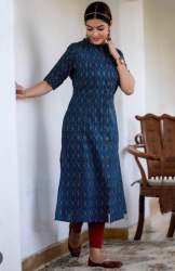 Ladies Regular Wear Cotton Printed Kurtis