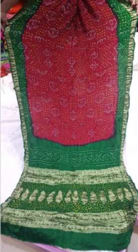 Pure Bandhni Gajji silk saree  by VIJAY CREATION