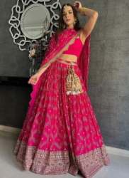 Ladies Pink Designer Lehenega Choli