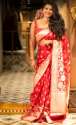 Ladies Red Soft Silk Sarees