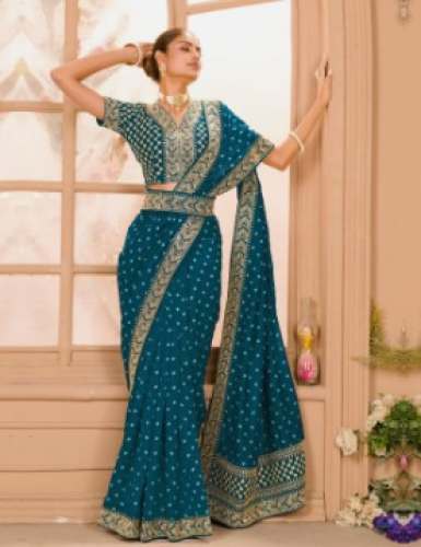 Ladies Heavy Designer Full Body Embroidery Work Sarees at Rs.0/Piece in  secunderabad offer by R S Brothers