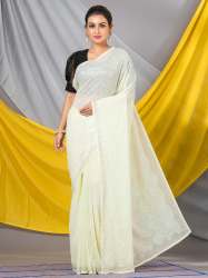 Cream Sequins Georgette Designer Mahalasa  Saree