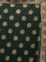 Dark Green Casual Chiffon Foil Pattern Designer Mahalasa Saree thumb 5