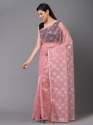 Fruit Pink Floral Printed Chiffon Designer Mahalasa Saree with Unstitched Blouse thumb 3