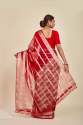 Red Casual Organza Silk Designer Mahalasa  Saree thumb 2