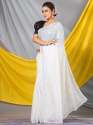 White Sequins Georgette Designer Mahalasa Saree thumb 2