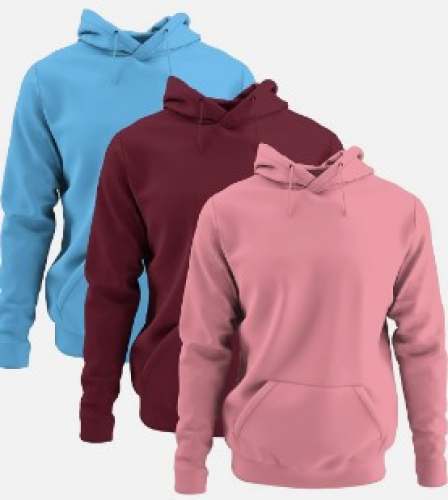 Men Stylish Plain Hoodies by Poshak The Apparel Store