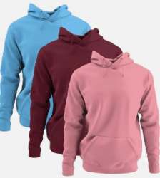 Men Stylish Plain Hoodies