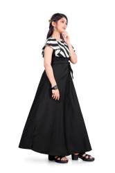 Beautiful Black Western One Piece Gown For Kids Girls 
