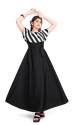 Beautiful Black Western One Piece Gown For Kids Girls  thumb 1