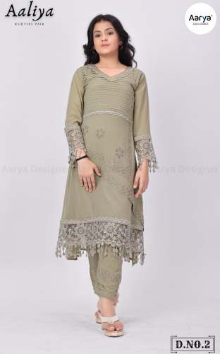 Designer Kids Girls Kurti Pant Set 