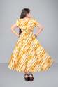Mustard Yellow Kids Girl Western Gown  thumb 3