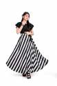 Pretty Black & White One Piece Gown For Teenage Girls