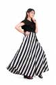 Pretty Black & White One Piece Gown For Teenage Girls thumb 2