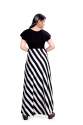 Pretty Black & White One Piece Gown For Teenage Girls thumb 3