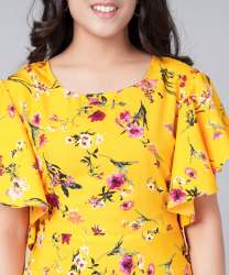 Sunny Yellow Teenage Girls Gown