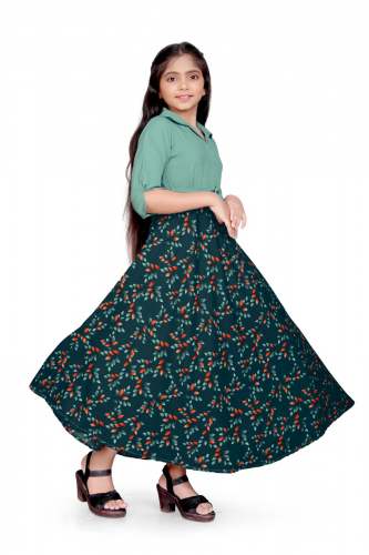 Western One Piece Gown For Kiddos 