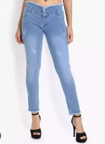 Stylish Ladies Regular Use Denim Jeans by Mahadev Collection