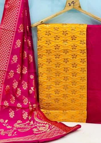 Designer Jacquard Dress Material by Kamal Collection
