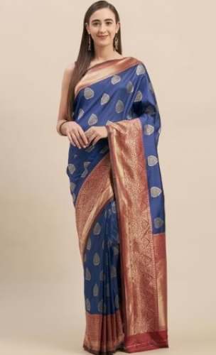 Ladies Silk Jacquard Saree by Sangam Cloth Emporium