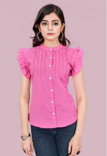 Ladies Pink Sleeveless Fancy Top by Arya Dresses