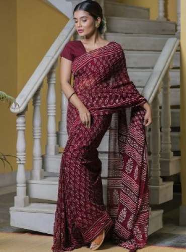 Exclusive Ladies Georgette Printed Saree by Raj Cloth Sarees