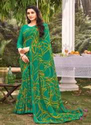Georgette Printed Lace Border Sarees