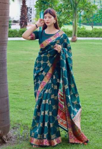 Ladies Wedding Designer Silk Saree by Raj Cloth Sarees