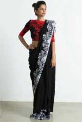 Wedding Wear Designer Printed Cotton Saree For Women  