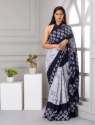 Wedding Wear Designer Printed Cotton Saree For Women   thumb 1