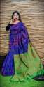 Festive Wear Printed Handloom Cotton Silk Saree thumb 3